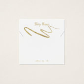 Carte d'affichage du collier brillant or (Devant)