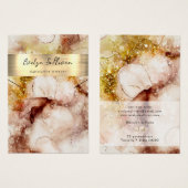 Carte d'affichage du collier Brown or (Devant & derrière)