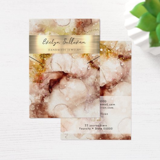 Carte d'affichage du collier Brown or (Bureau)