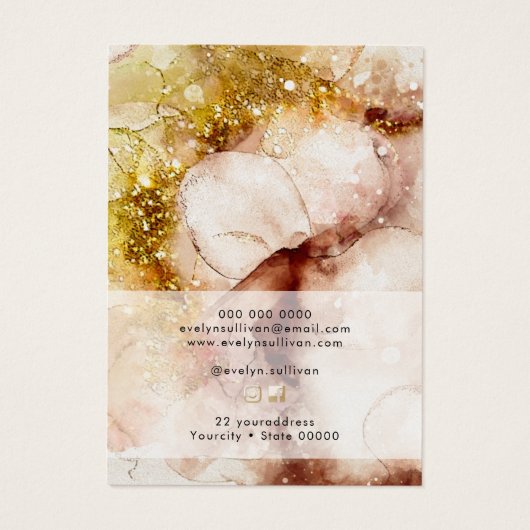 Carte d'affichage du collier Brown or (Dos)