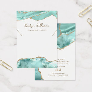 Carte d'affichage du collier d'agate Aquamarine