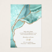 Carte d'affichage du collier d'agate Aquamarine (Dos)