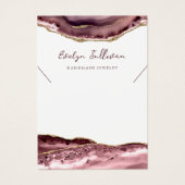 Carte d'affichage du collier d'agate Mauve (Devant)