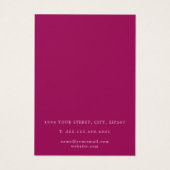 Carte d'affichage du collier d'agneau rose (Dos)