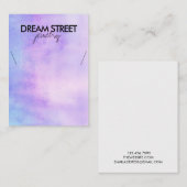 Carte d'affichage du collier d'aquarelle (Devant / Derrière)