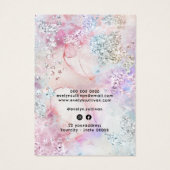 Carte d'affichage du collier d'aquarelle Faux irid (Dos)