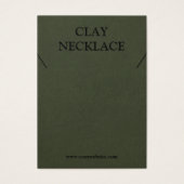 Carte d'affichage du collier de bijoux Logo modern (Devant)