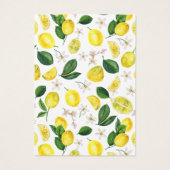 Carte d'affichage du collier de citrons (Dos)