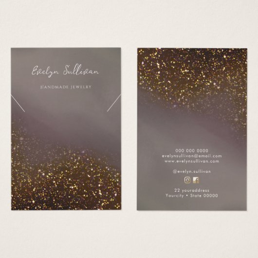 Carte d'affichage du collier de conception de part (Devant & derrière)