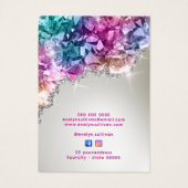 Carte d'affichage du collier de cristaux d'iridesc (Dos)