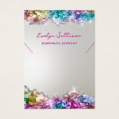 Carte d'affichage du collier de cristaux d'iridesc (Devant)