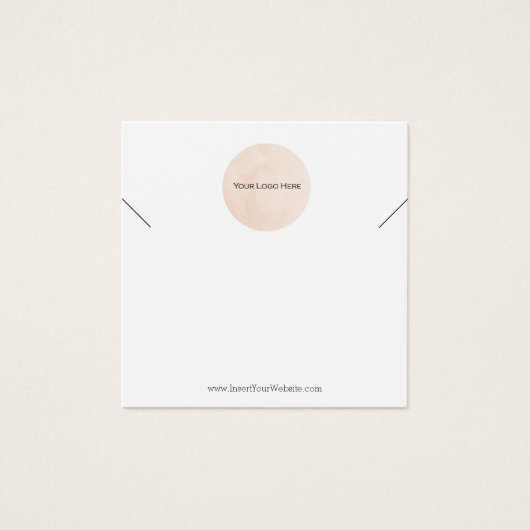 Carte d'affichage du collier de logo (Devant)