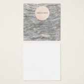 Carte d'affichage du collier de logo en bois défra (Devant & derrière)