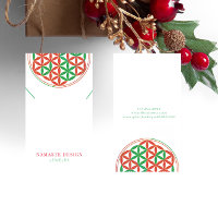 Carte d'affichage du collier de Noël ・ Blume des L