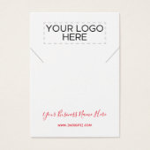 Carte d'affichage du collier de Noël Poinsettias (Devant)