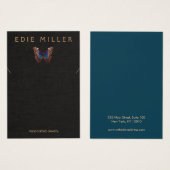 Carte d'affichage du collier de papillon Boho (Devant & derrière)