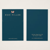 Carte d'affichage du collier de papillon Boho (Devant & derrière)