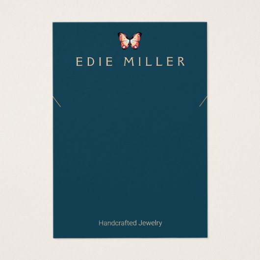 Carte d'affichage du collier de papillon Boho (Devant)