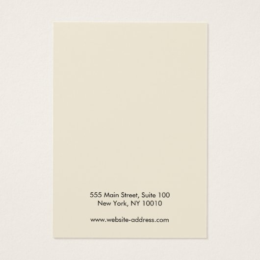 Carte d'affichage du collier de papillon Boho (Dos)