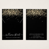 Carte d'affichage du collier de Parties scintillan (Devant & derrière)