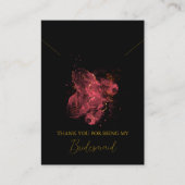 Carte d'affichage du collier de servante d'aquarel (Devant)