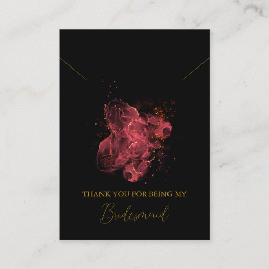 Carte d'affichage du collier de servante d'aquarel (Devant)