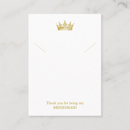 Carte d'affichage du collier de servante de la Cou (Devant)