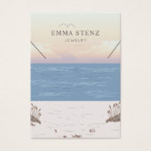 Carte d'affichage du collier de thème de plage pai (Devant)