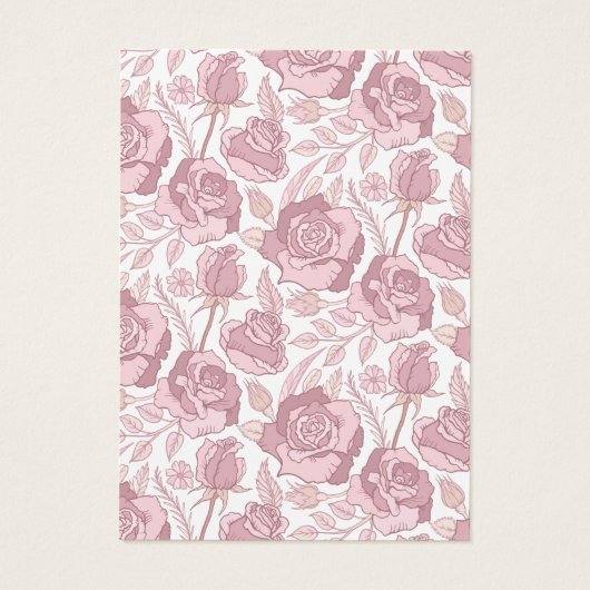 Carte d'affichage du collier d'oreille à motif flo (Dos)