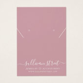 Carte d'affichage du collier d'oreille à motif flo (Devant)