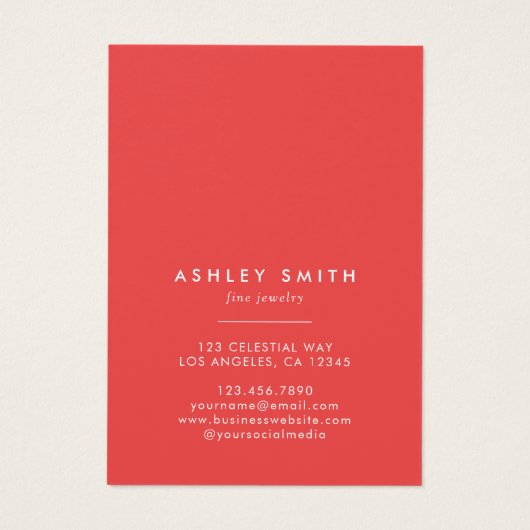 Carte d'affichage du collier d'oreille Fleur sauva (Dos)