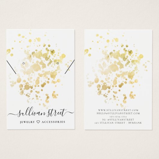 Carte d'affichage du collier d'oreilles de plaque  (Devant & derrière)