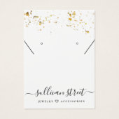 Carte d'affichage du collier d'oreilles Gold Splat (Devant)