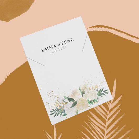 Carte d'affichage du collier ・ Élégant Pastel Flor