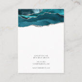 Carte d'affichage du collier en argent Turquoise (Dos)