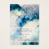 Carte d'affichage du collier en feuille d'aquarell (Dos)