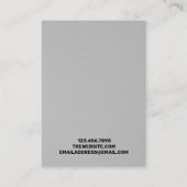 Carte d'affichage du collier en tissu noir (Dos)