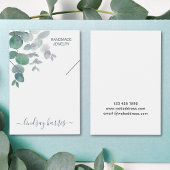 Carte d'affichage du collier Eucalyptus Aquarelle