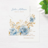 Carte d'affichage du collier floral chic moderne (Bureau)