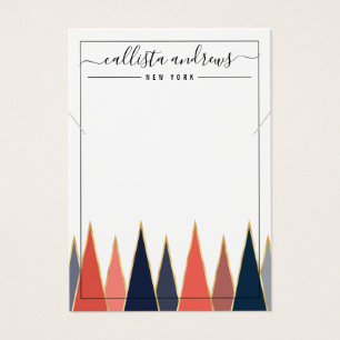Carte d'affichage du collier Geo Triangles de cora