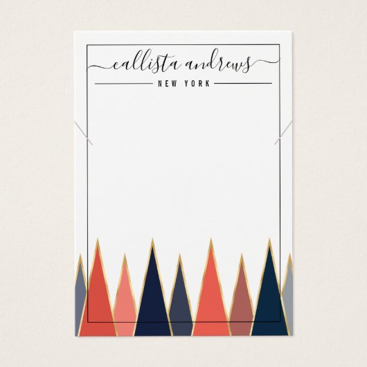 Carte d'affichage du collier Geo Triangles de cora (Devant)