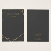 Carte d'affichage du collier géométrique kintsugi  (Devant & derrière)