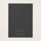 Carte d'affichage du collier géométrique kintsugi  (Dos)