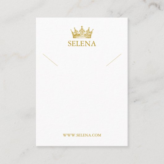 Carte d'affichage du collier Gold Crown (Devant)