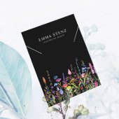 Carte d'affichage du collier ・ Logo Fleur sauvage 