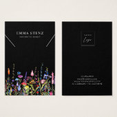 Carte d'affichage du collier ・ Logo Fleur sauvage  (Devant & derrière)