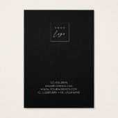 Carte d'affichage du collier ・ Logo Fleur sauvage  (Dos)