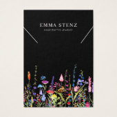 Carte d'affichage du collier ・ Logo Fleur sauvage  (Devant)