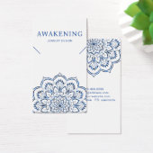 Carte d'affichage du collier ・ Metallic bleu Manda (Bureau)