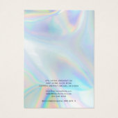 Carte d'affichage du collier moderne Iridescente (Dos)